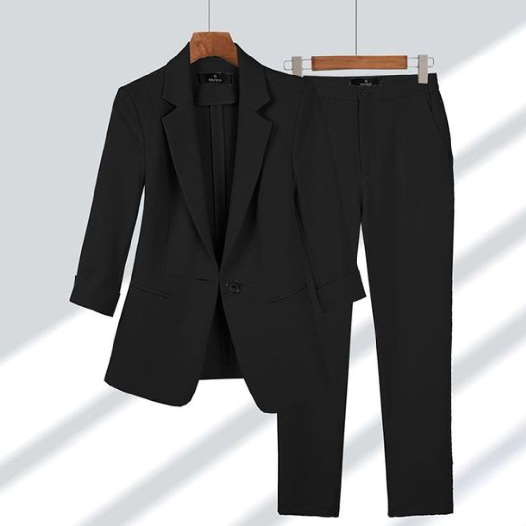Jakkesæt kvinder med smal blazer og bukser
