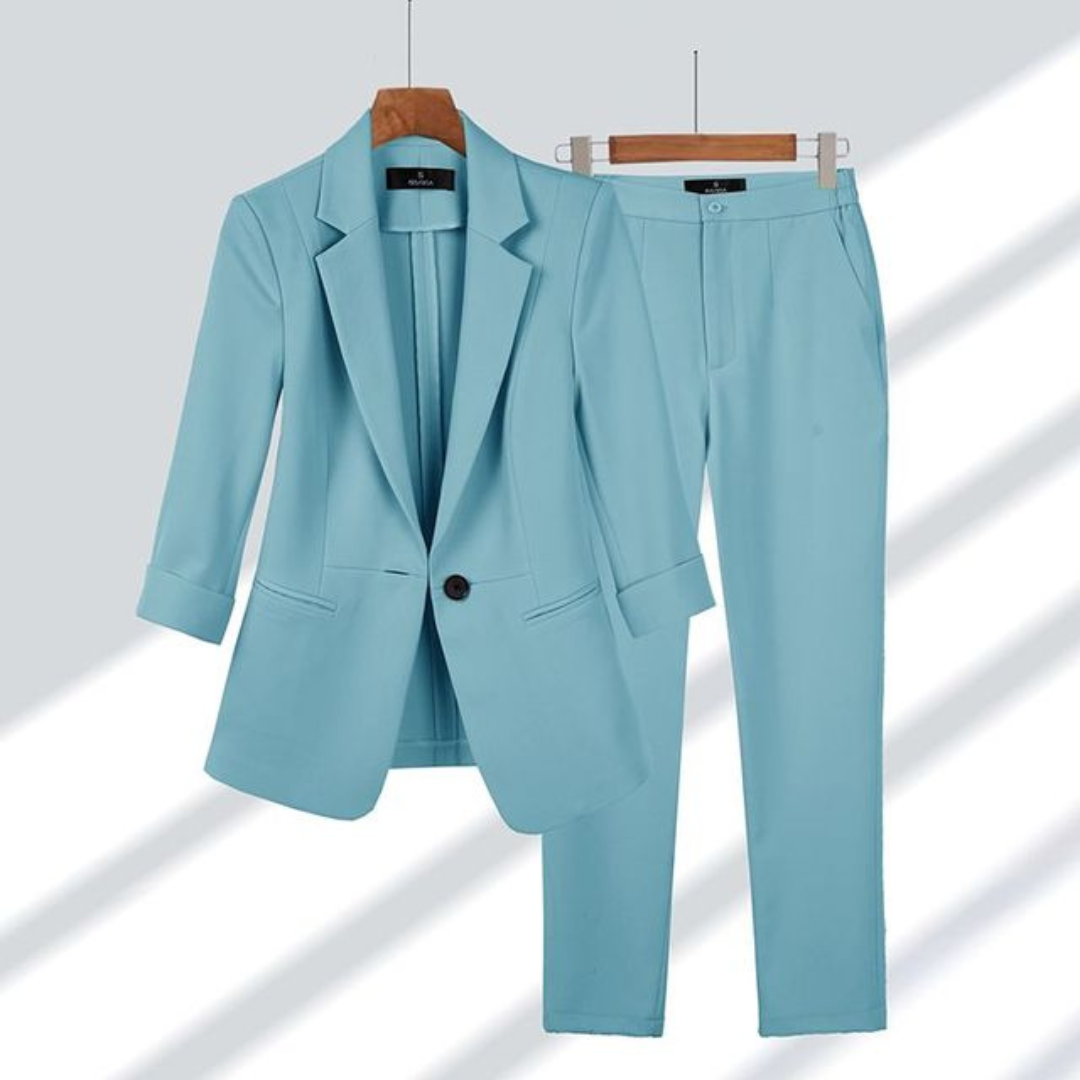 Jakkesæt kvinder med smal blazer og bukser